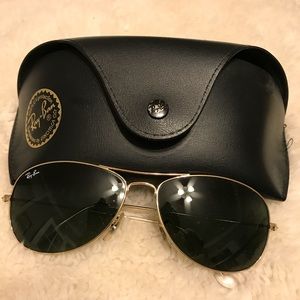 Ray-ban aviator sunglasses.